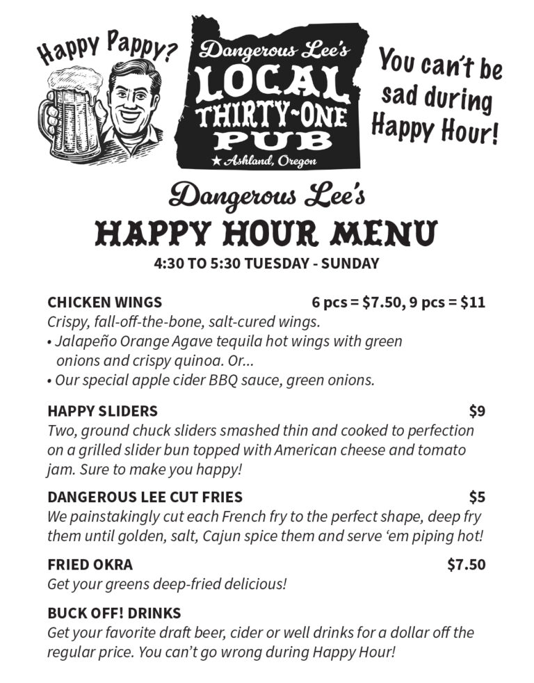 Happy menu
